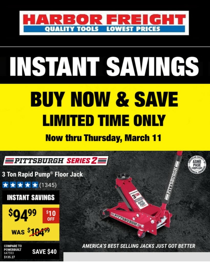 Harbor Freight Tools Weekly Ad from February 27