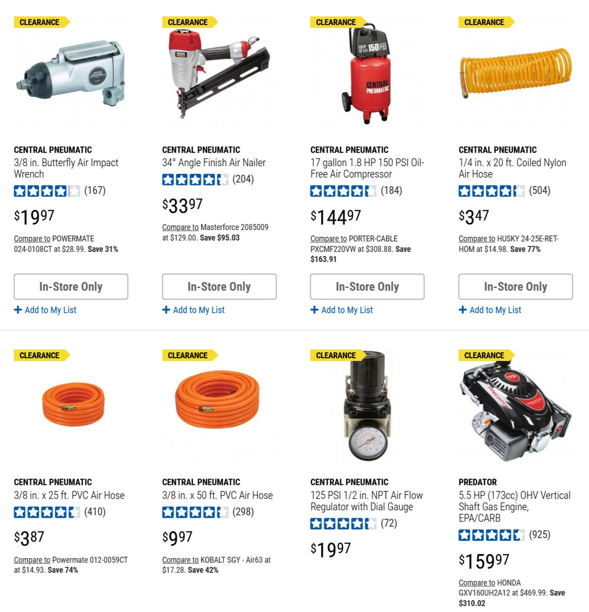 Harbor Freight Tools Closeout Specials Weekly Ad from March 8