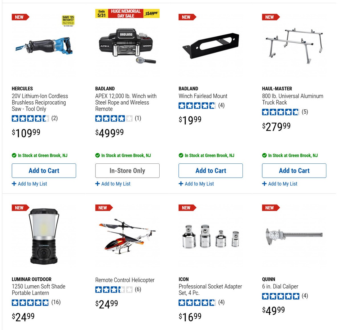 Harbor Freight Tools New Tools Weekly Ad from May 28