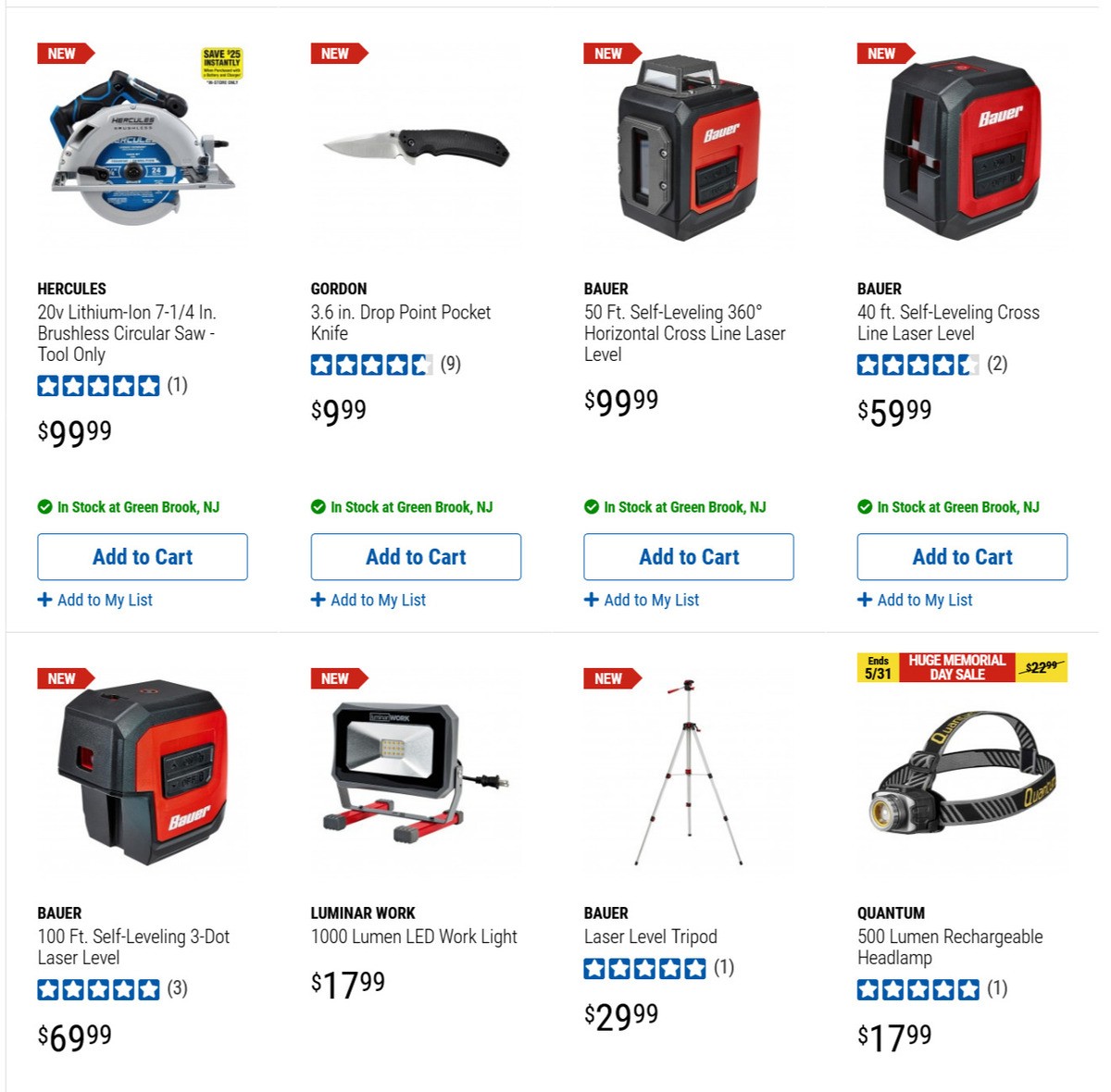 Harbor Freight Tools New Tools Weekly Ad from May 28