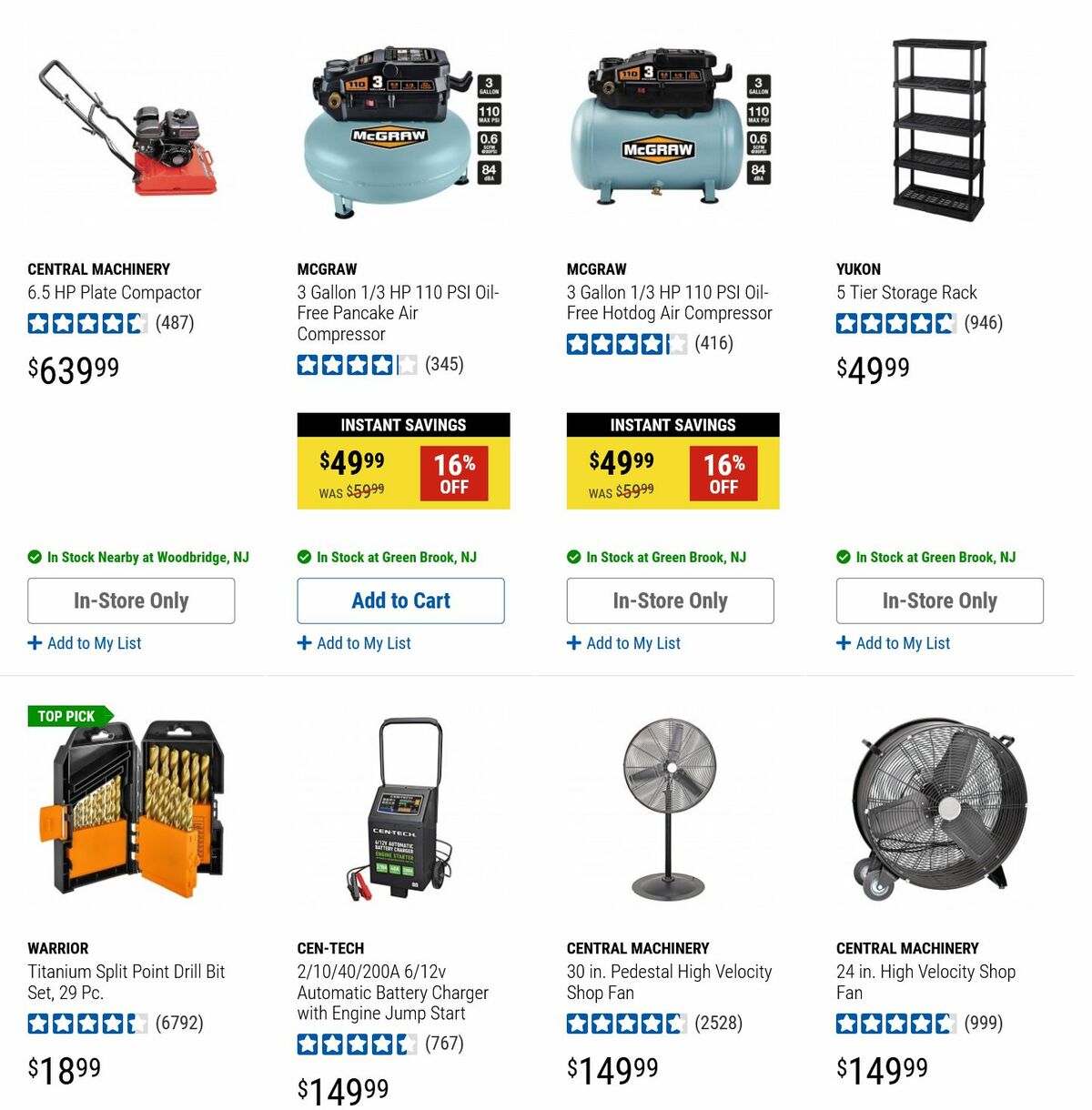 Harbor Freight Tools Weekly Ad from August 20