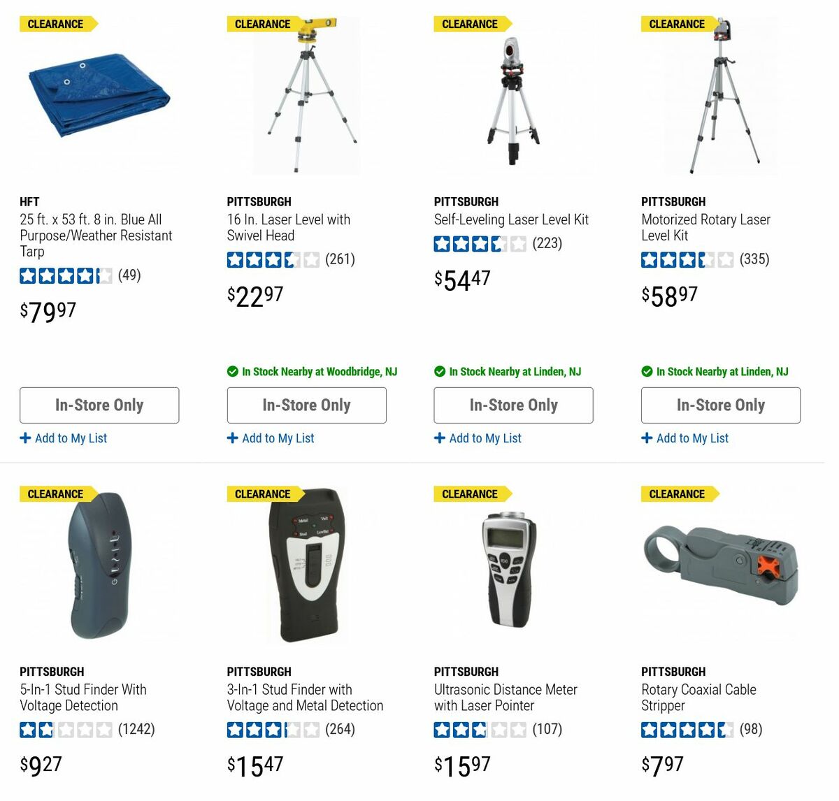 Harbor Freight Tools Clearance Weekly Ad from August 24