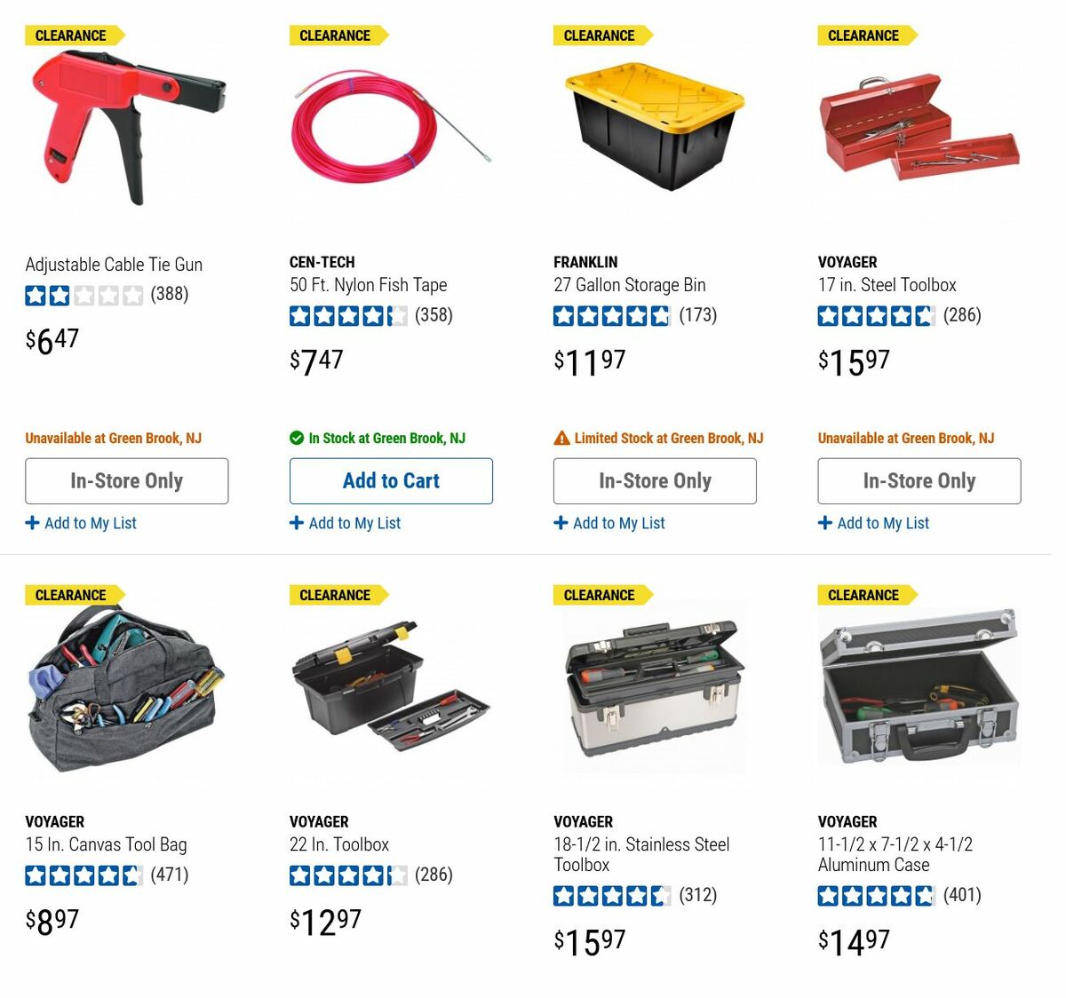 Harbor Freight Tools Clearance Weekly Ad from August 24