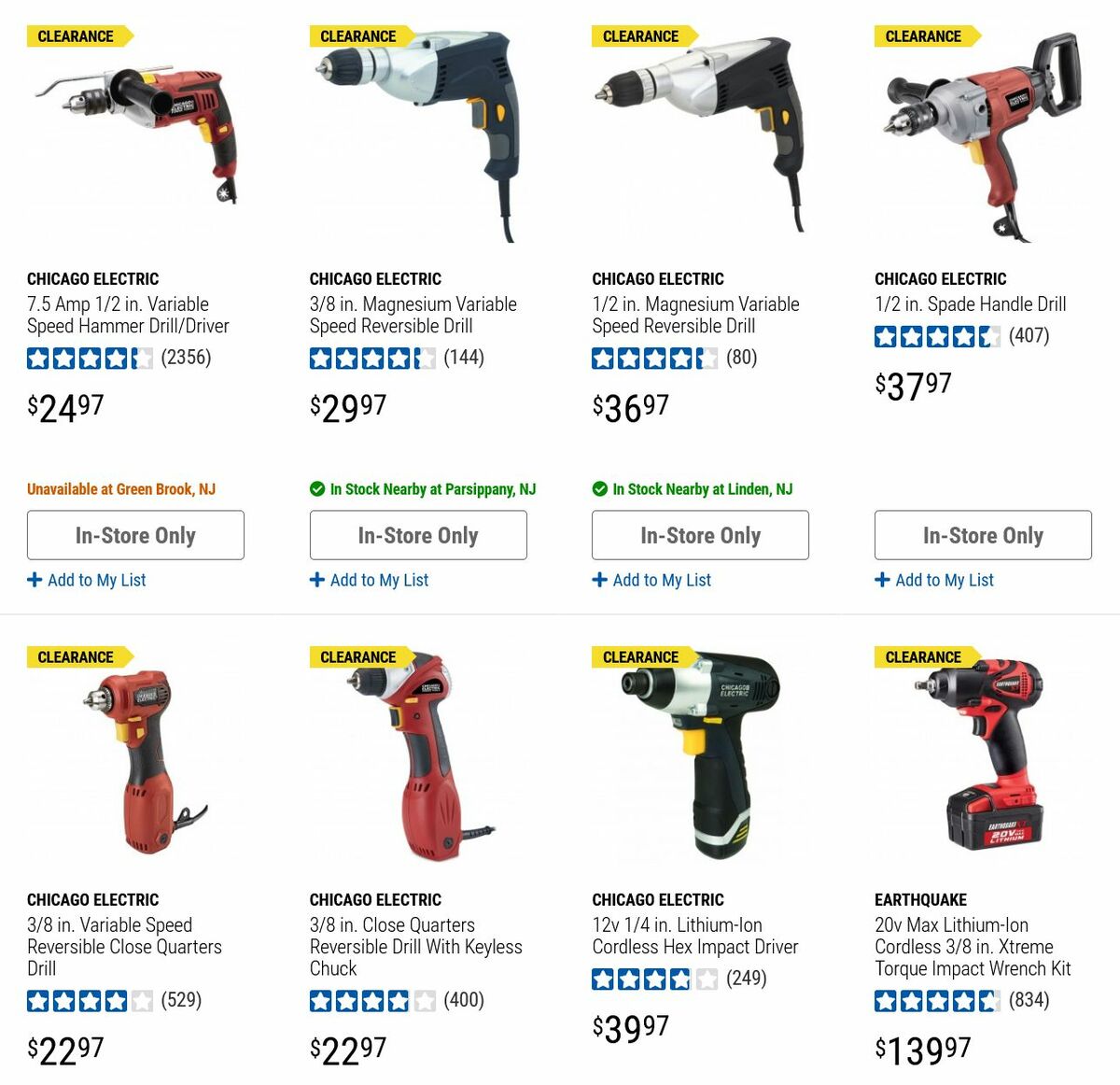 Harbor Freight Tools Clearance Weekly Ad from August 24