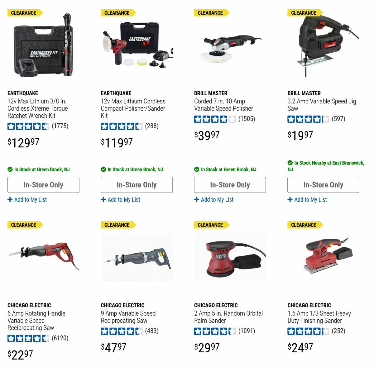 Harbor Freight Tools Clearance Weekly Ad from August 24