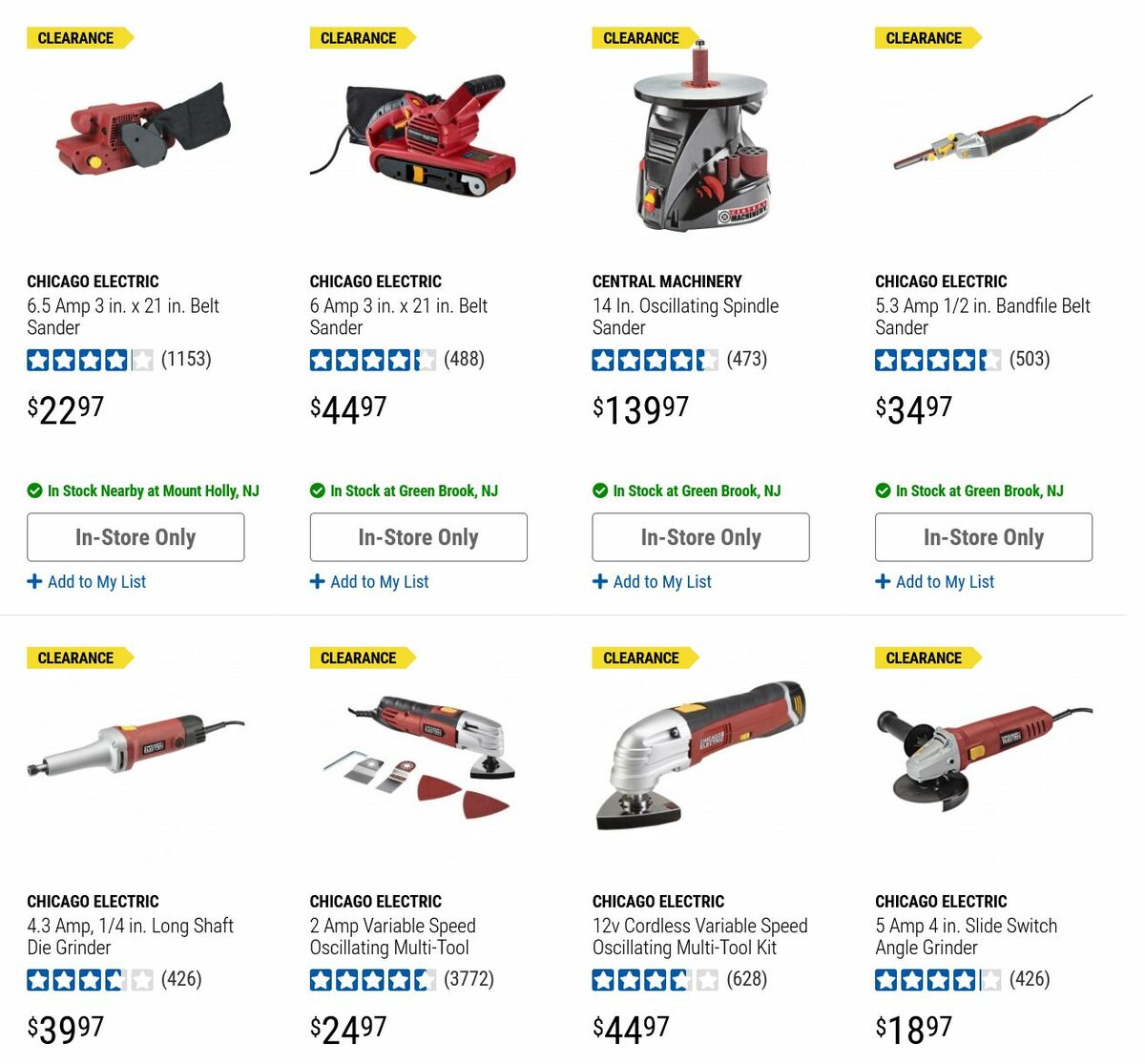 Harbor Freight Tools Clearance Weekly Ad from August 24