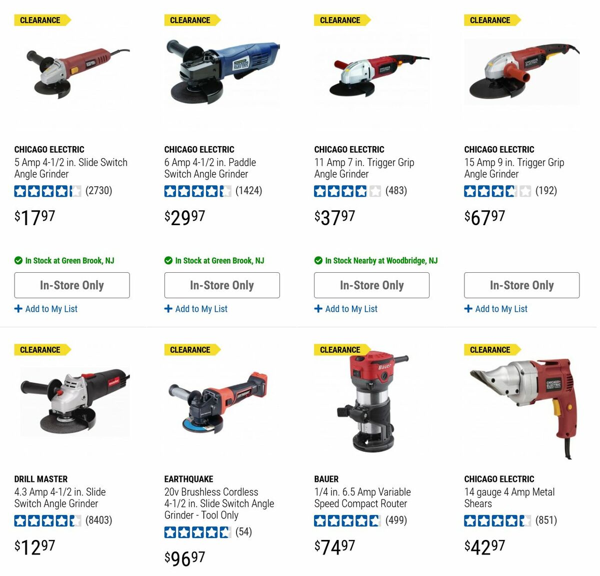 Harbor Freight Tools Clearance Weekly Ad from August 24