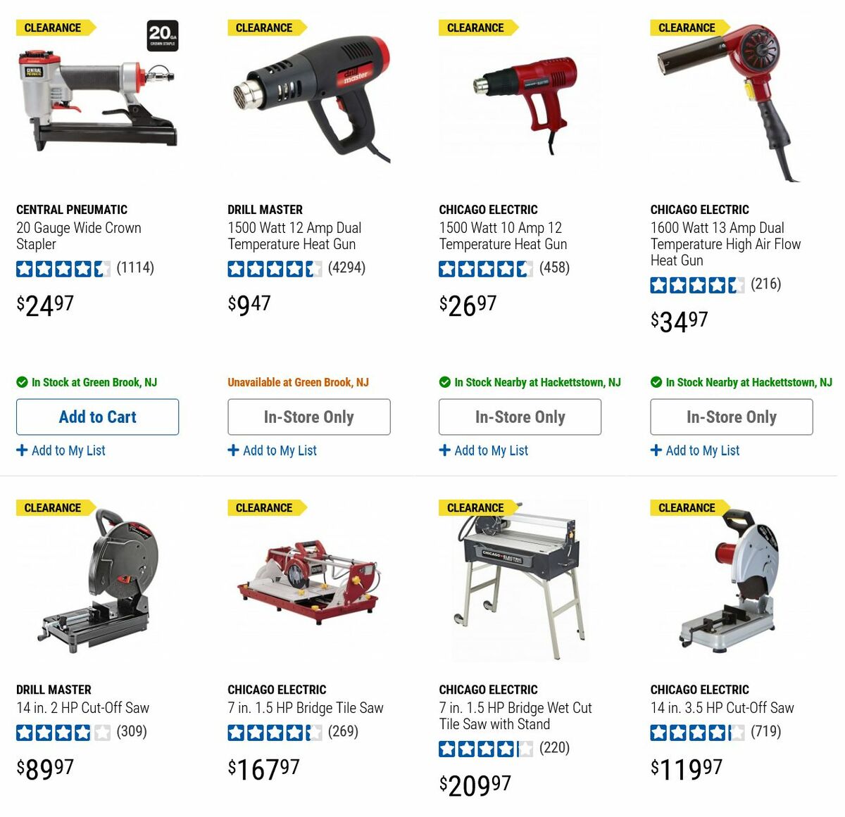 Harbor Freight Tools Clearance Weekly Ad from August 24