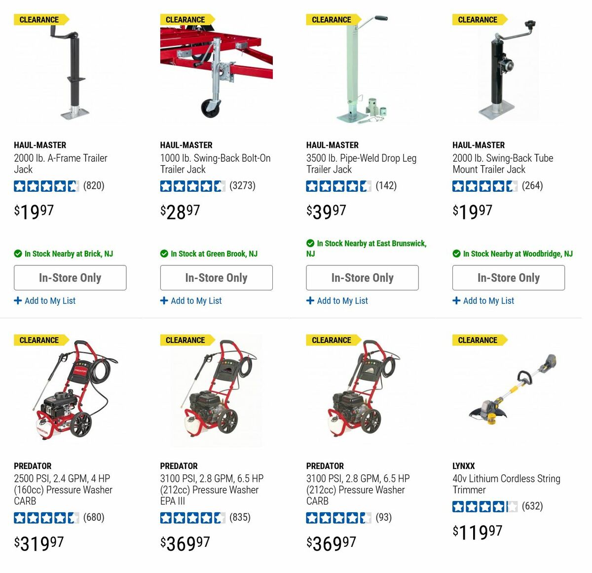 Harbor Freight Tools Clearance Weekly Ad from August 24