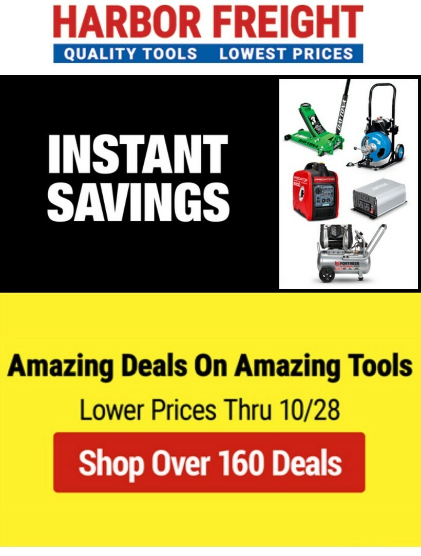 Harbor Freight Tools Weekly Ad from October 15