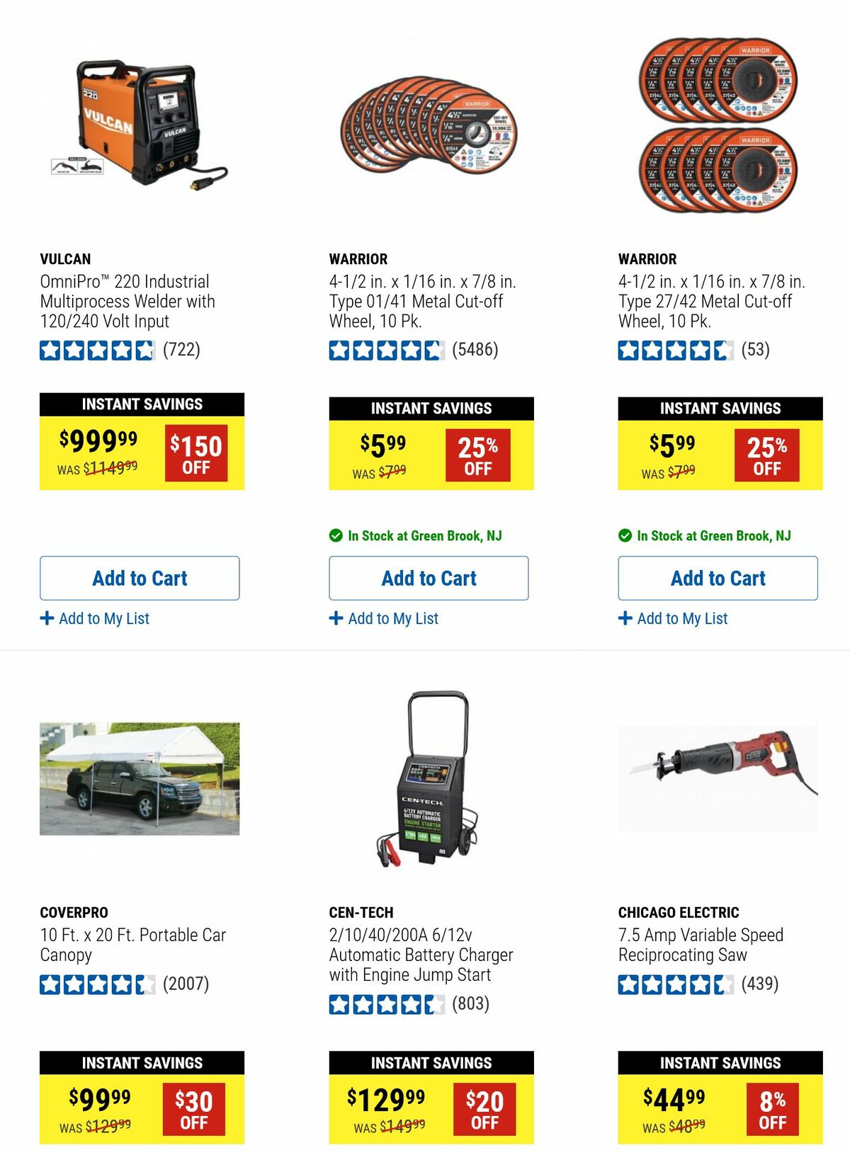 Harbor Freight Tools Weekly Ad from October 15