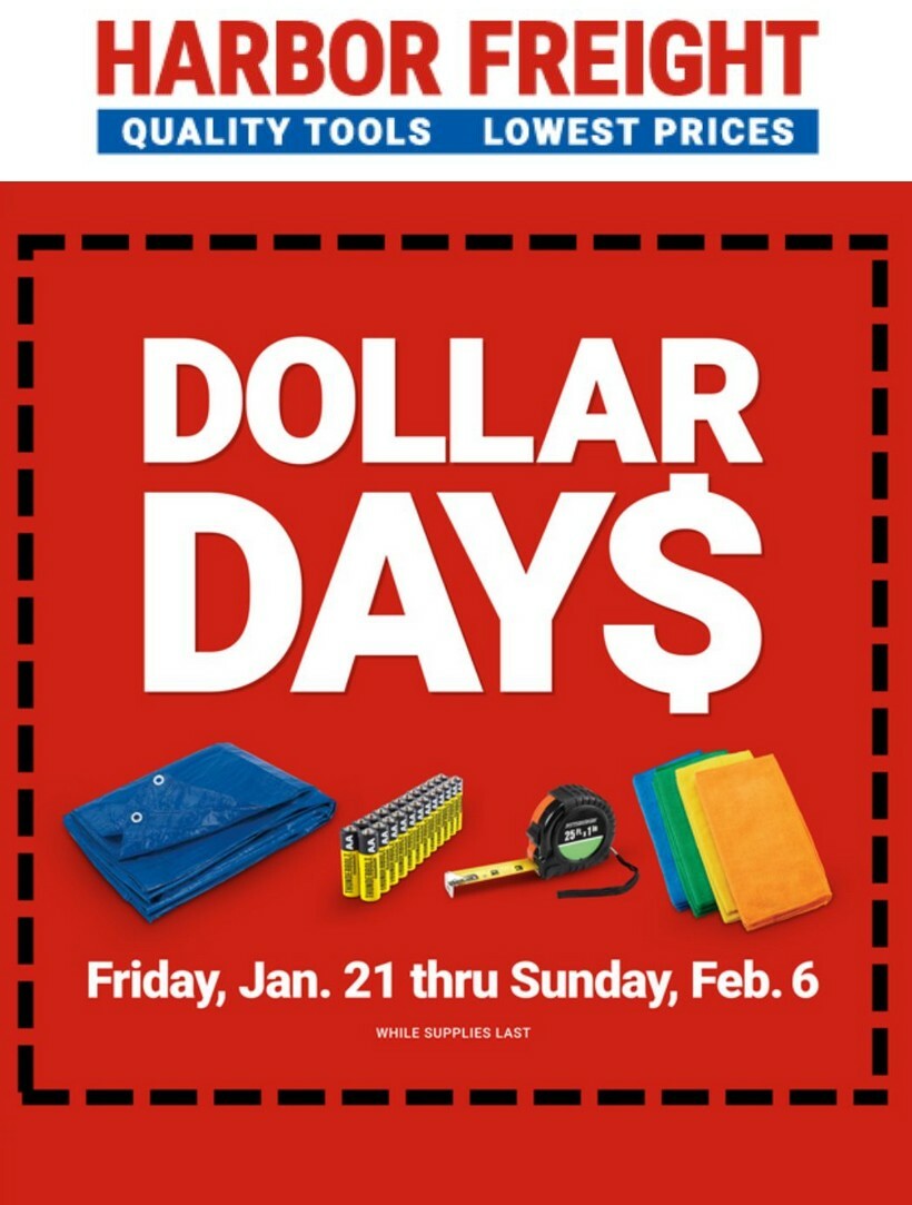 Harbor Freight Tools Weekly Ad from January 21