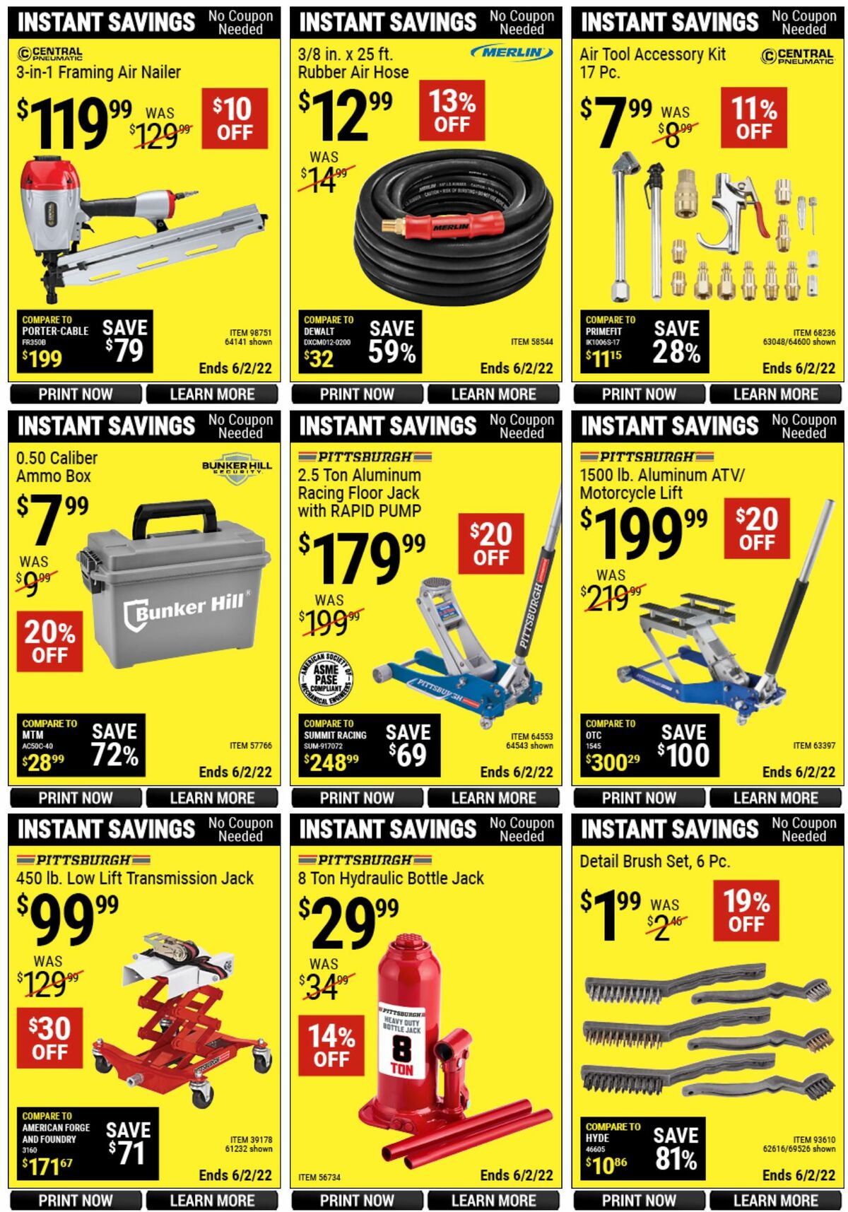 Harbor Freight Tools Weekly Ad from April 25