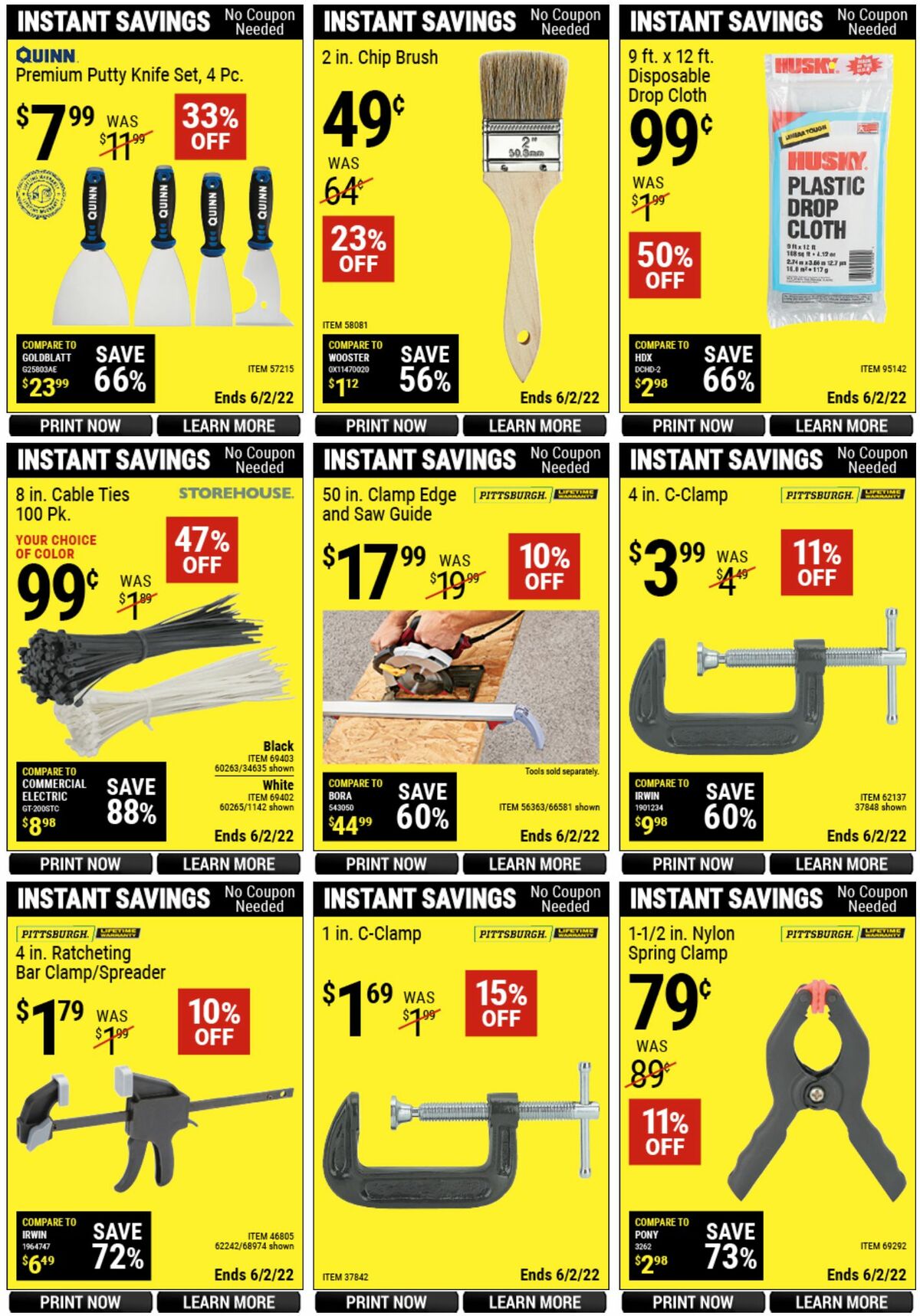 Harbor Freight Tools Weekly Ad from April 25