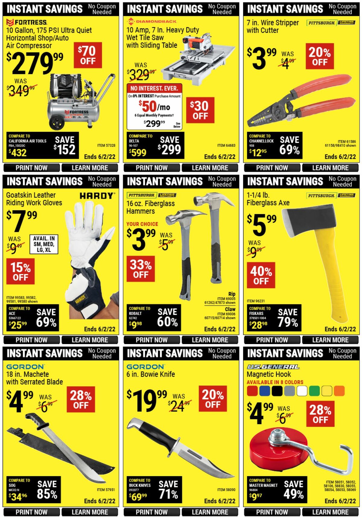 Harbor Freight Tools Weekly Ad from April 25