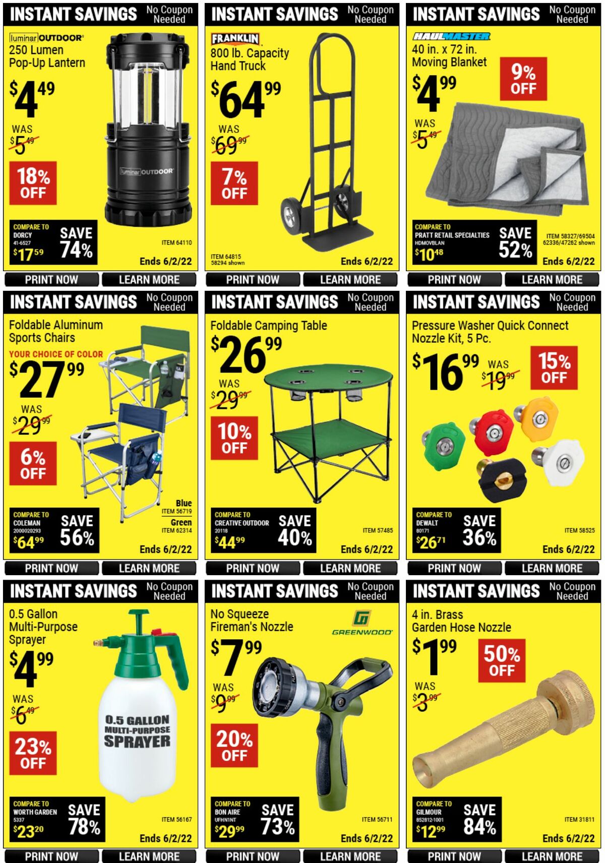 Harbor Freight Tools Weekly Ad from April 25