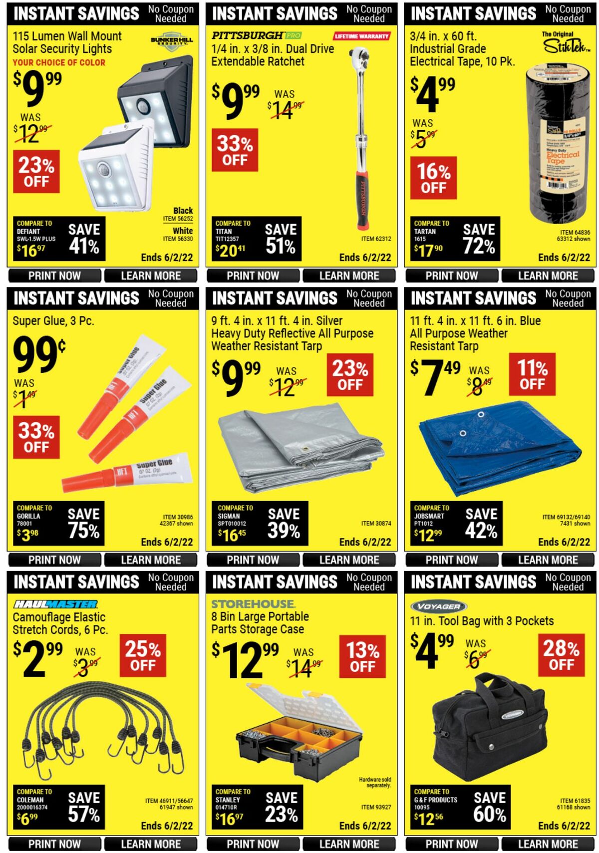 Harbor Freight Tools Weekly Ad from April 25