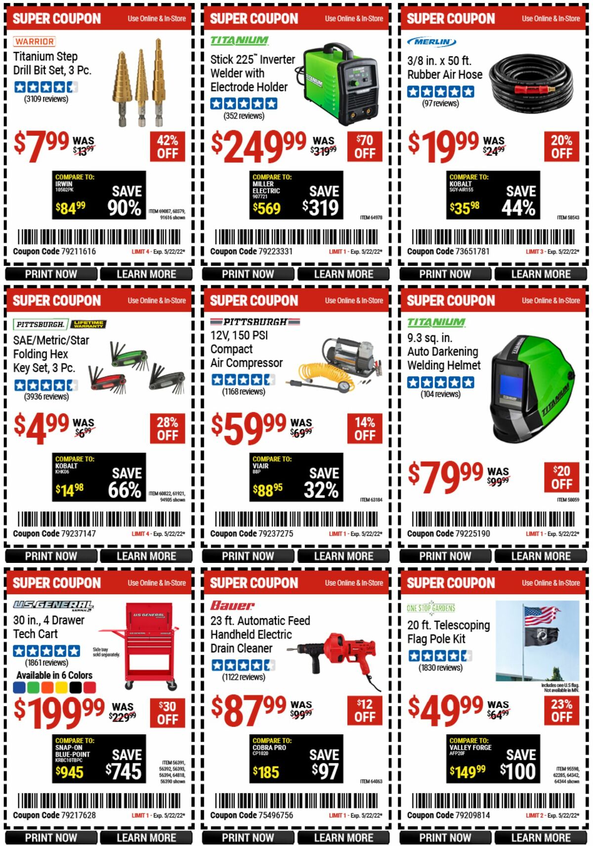 Harbor Freight Tools Weekly Ad from May 9