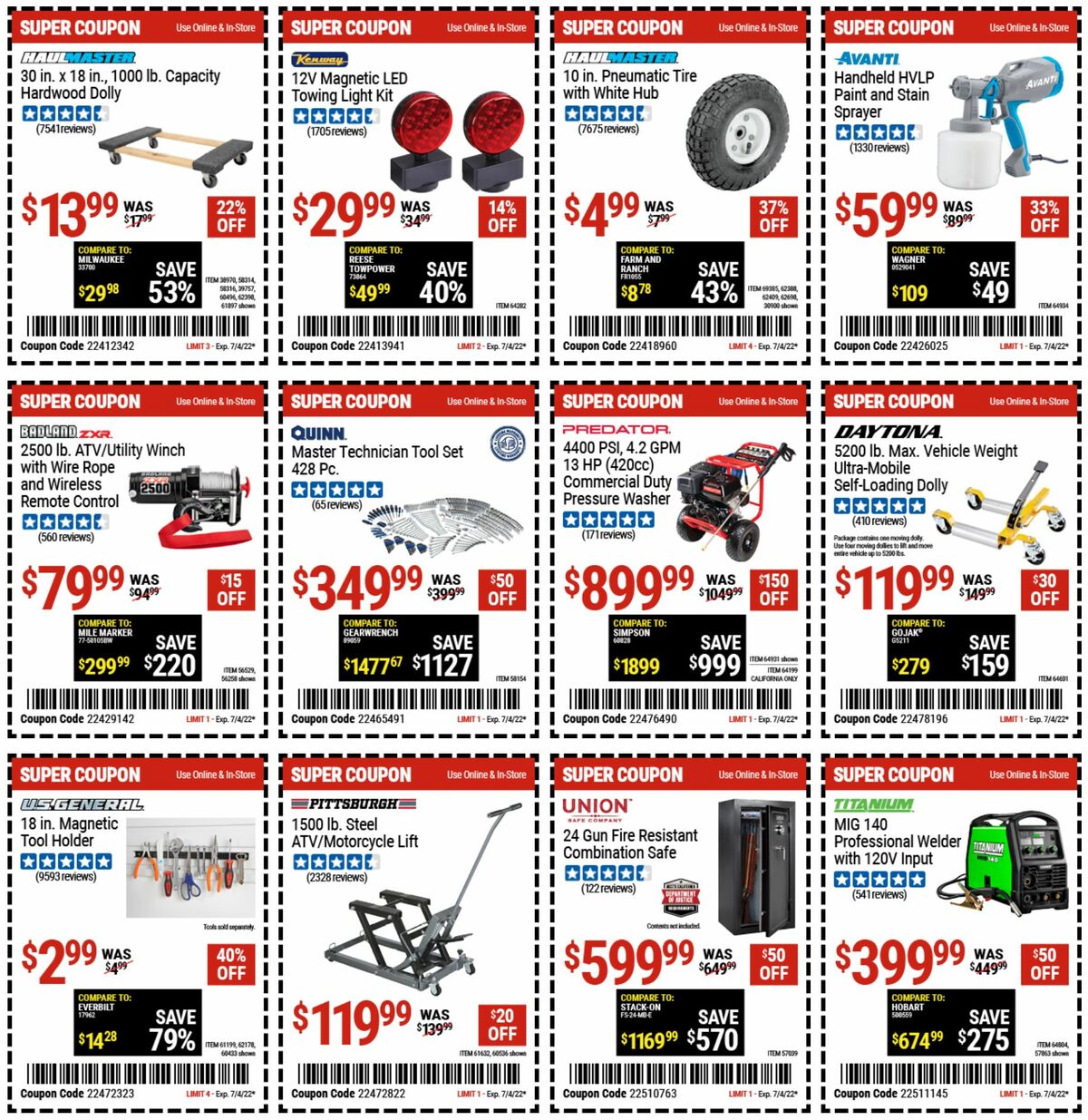 Harbor Freight Tools Weekly Ad from June 20
