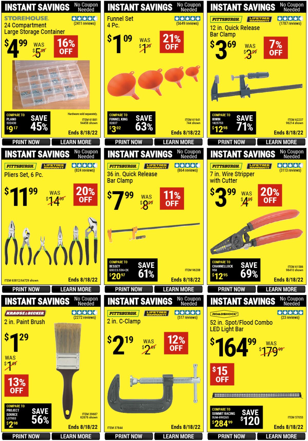 Harbor Freight Tools Weekly Ad from July 13