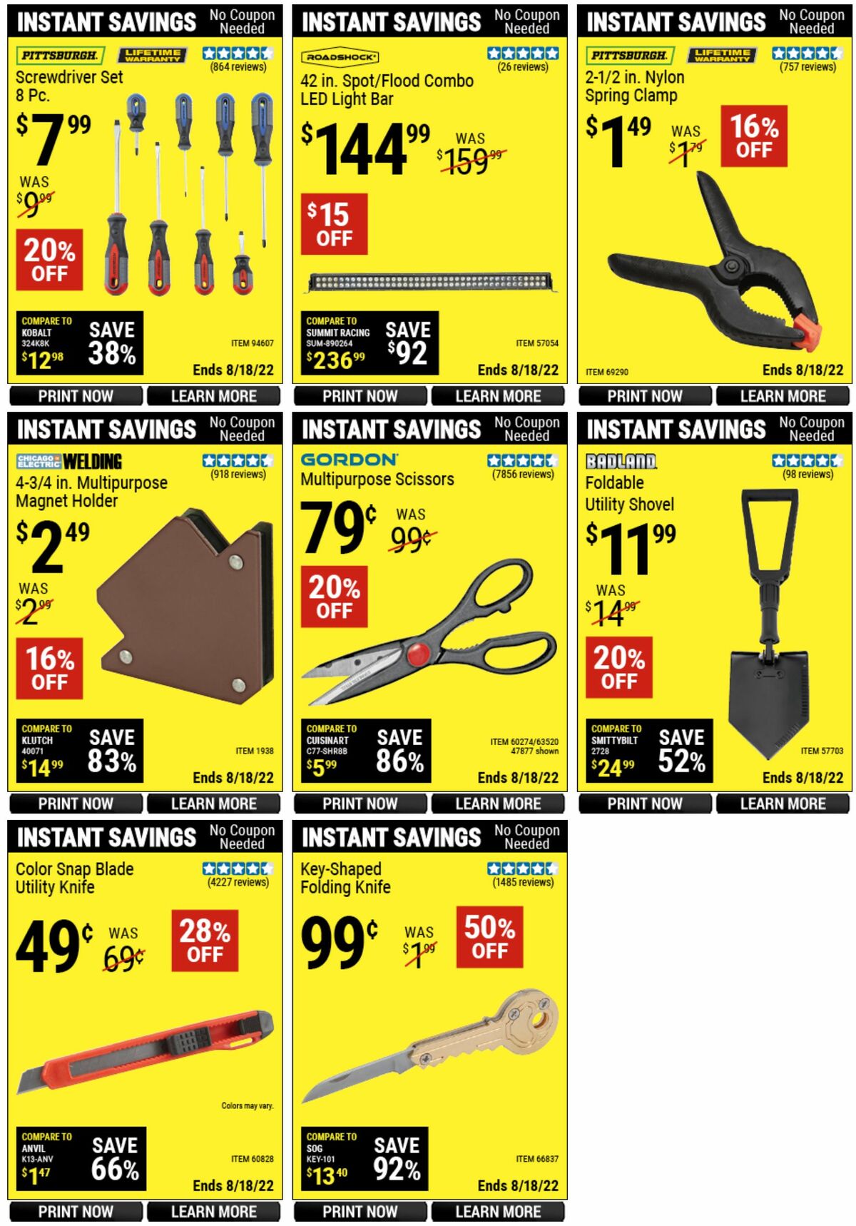 Harbor Freight Tools Weekly Ad from July 13