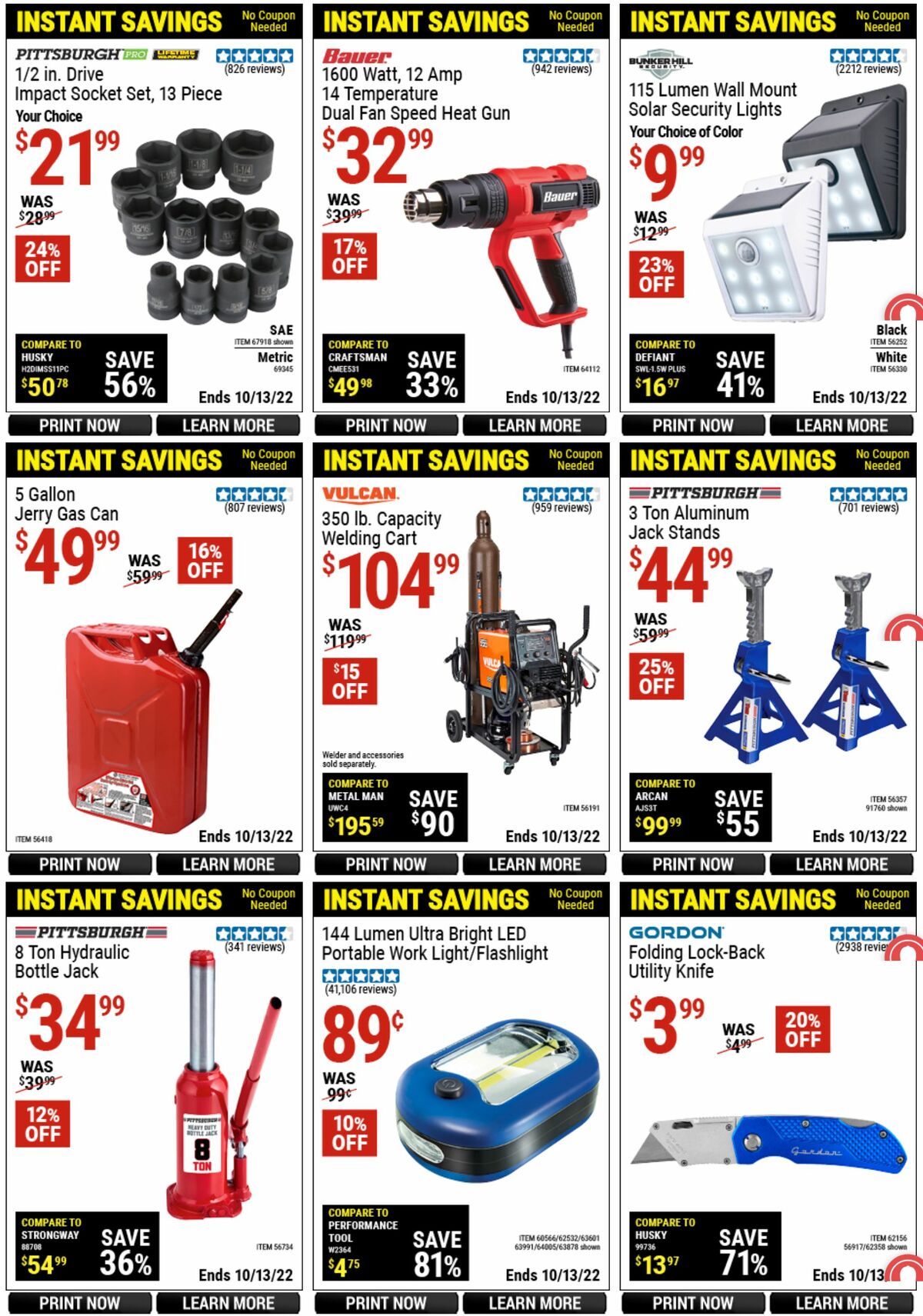Harbor Freight Tools Weekly Ad from September 16