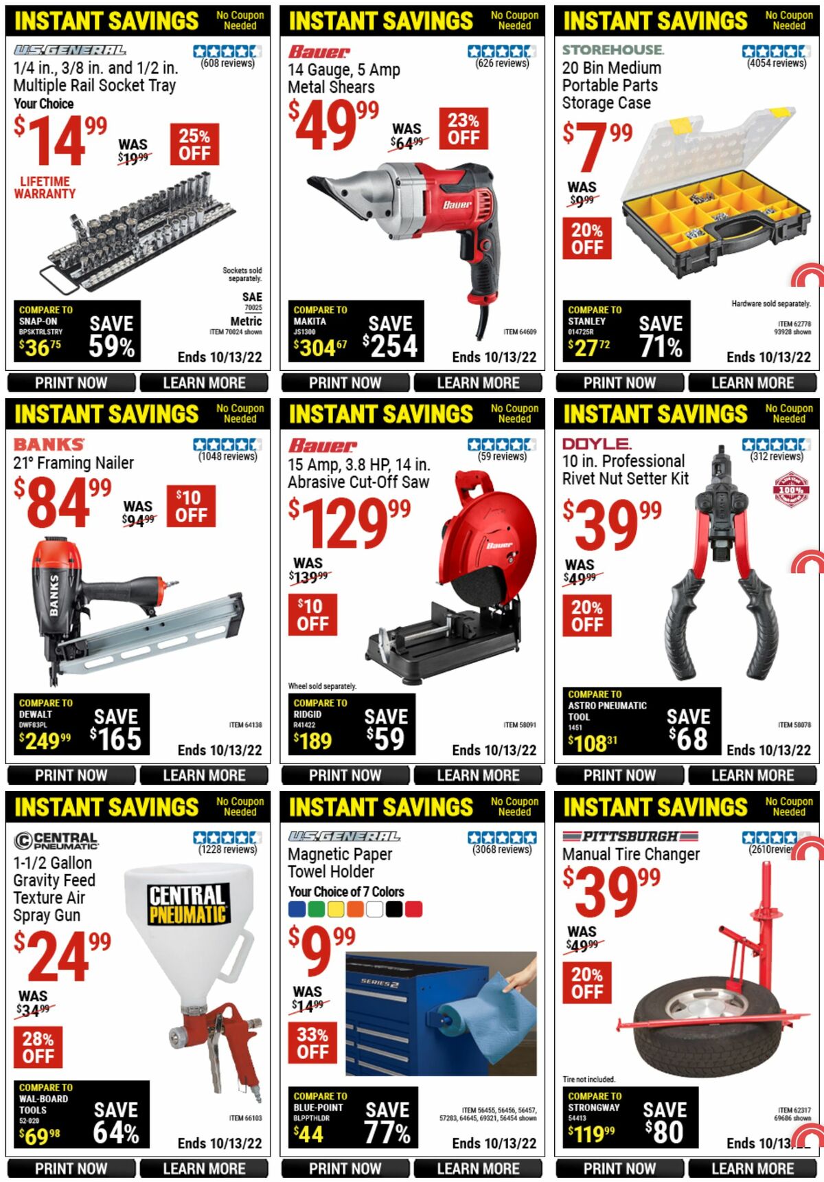 Harbor Freight Tools Weekly Ad from September 16