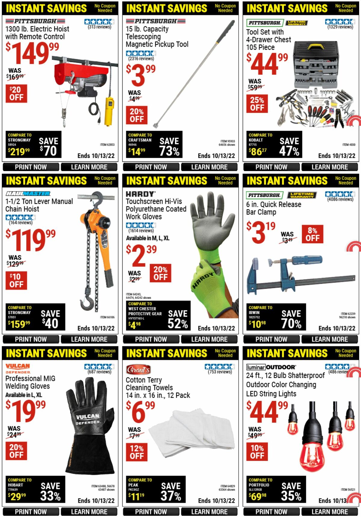 Harbor Freight Tools Weekly Ad from September 16