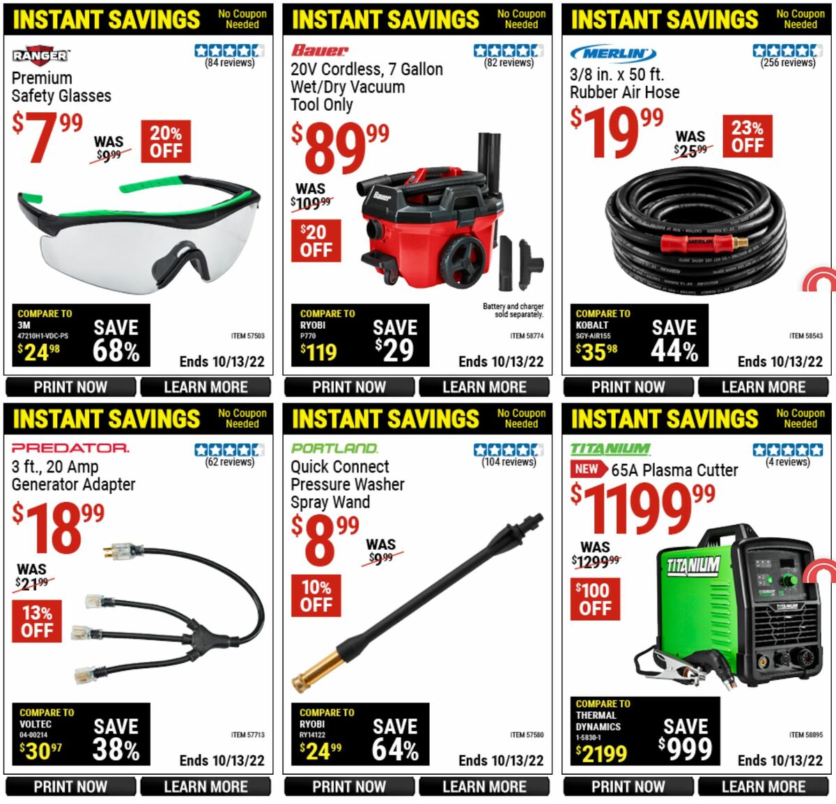 Harbor Freight Tools Weekly Ad from September 16