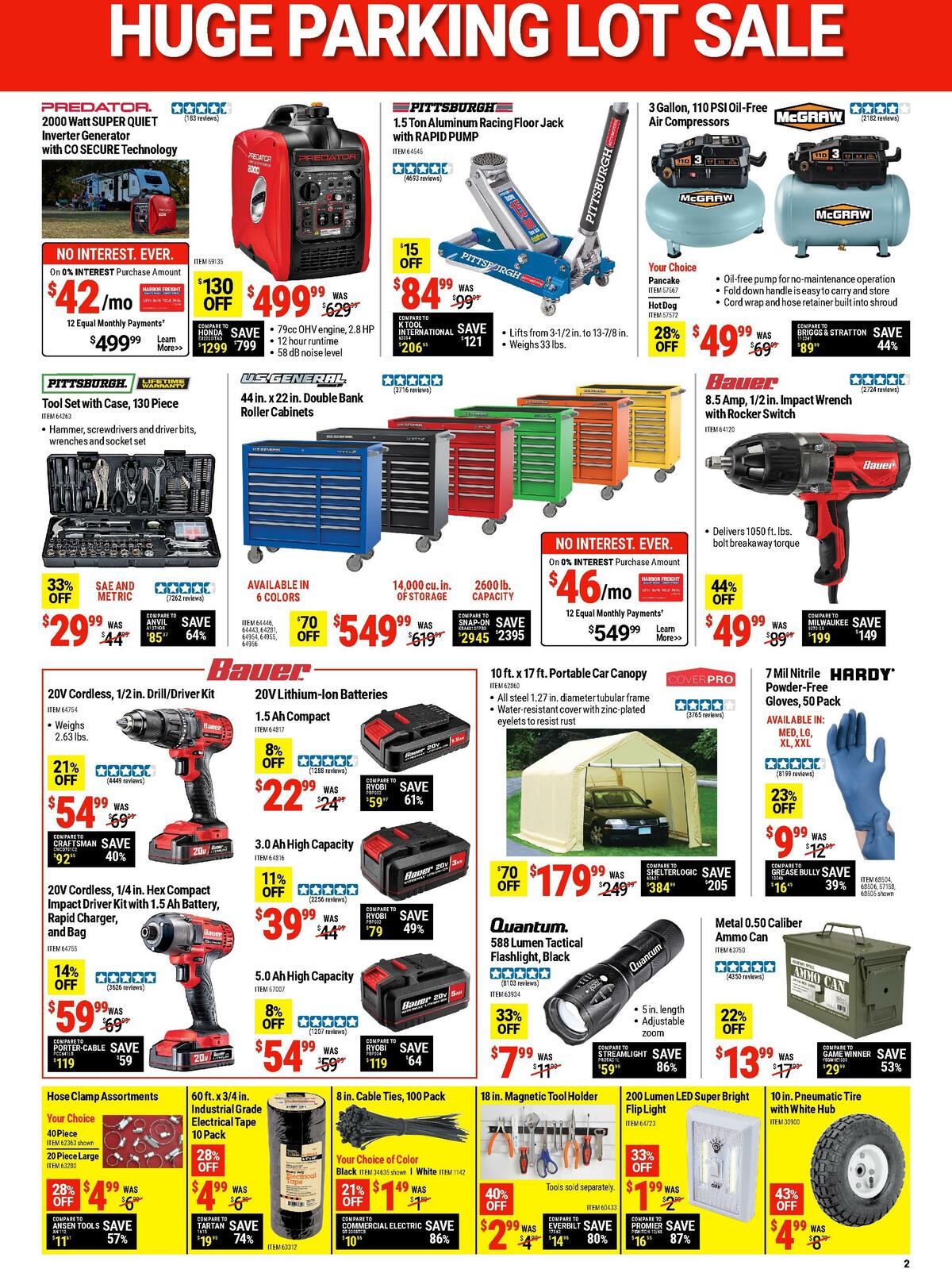 Harbor Freight Tools Weekly Ad from October 10