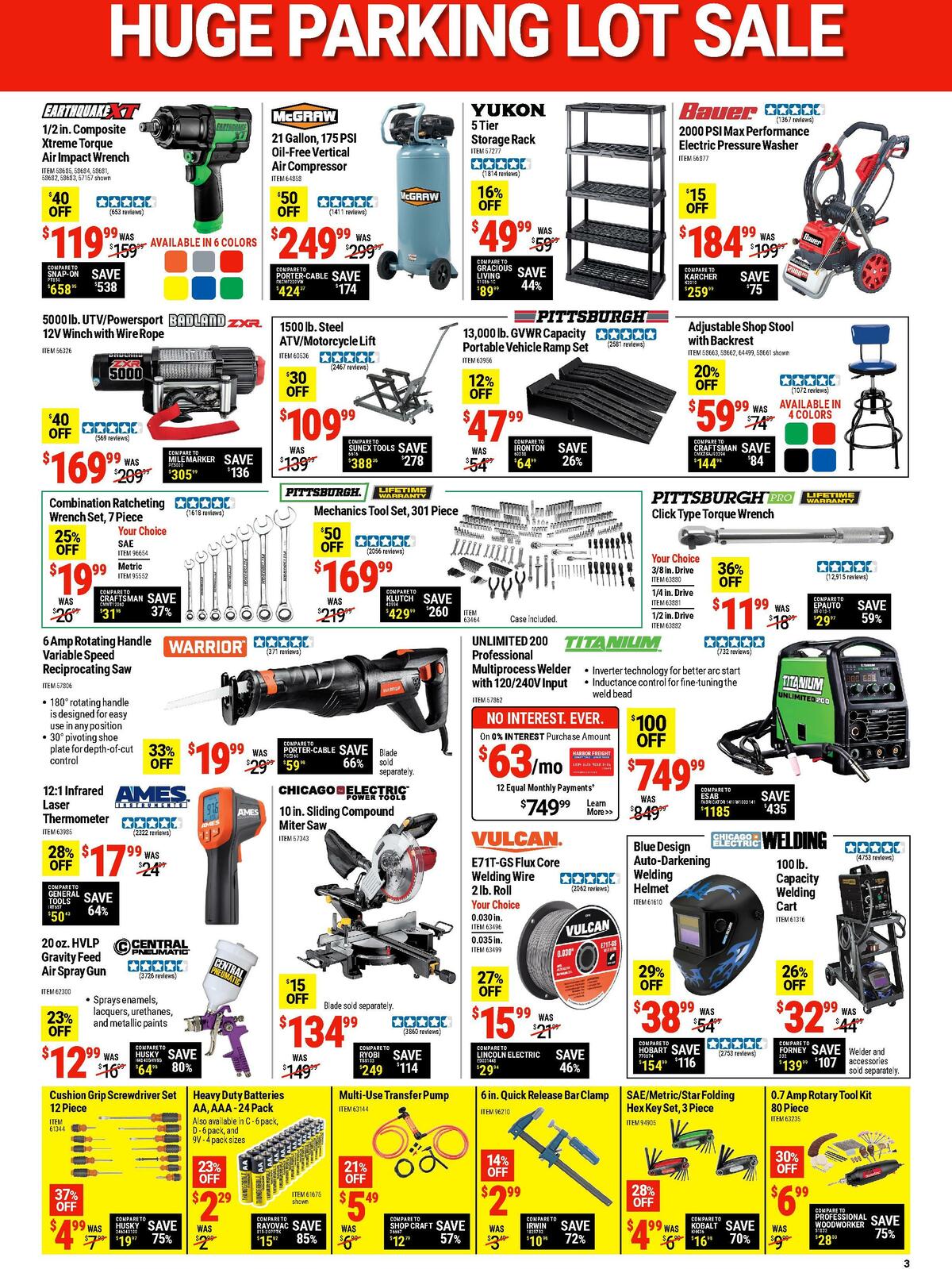 Harbor Freight Tools Weekly Ad from October 10