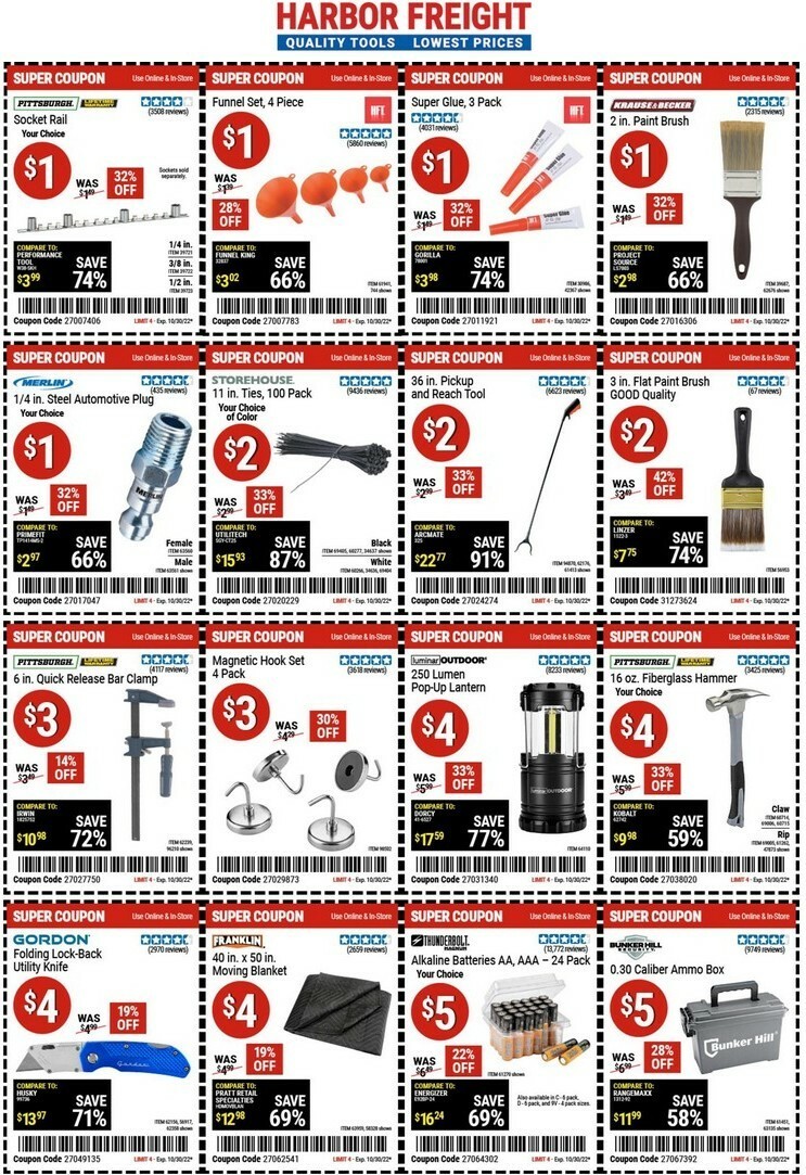 Harbor Freight Tools Weekly Ad from October 17