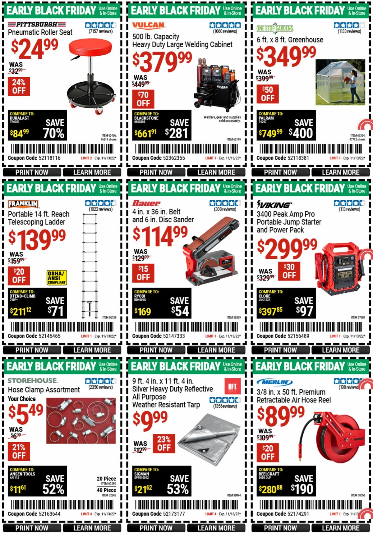 Harbor Freight Tools Weekly Ad from October 31