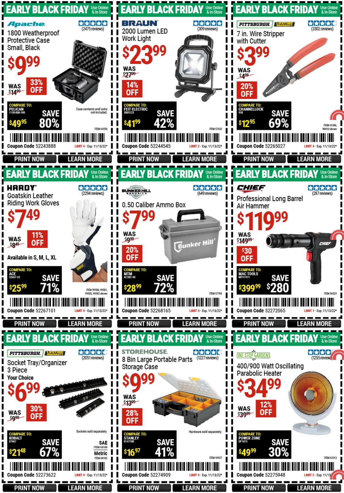 Harbor Freight Tools Weekly Ad from October 31