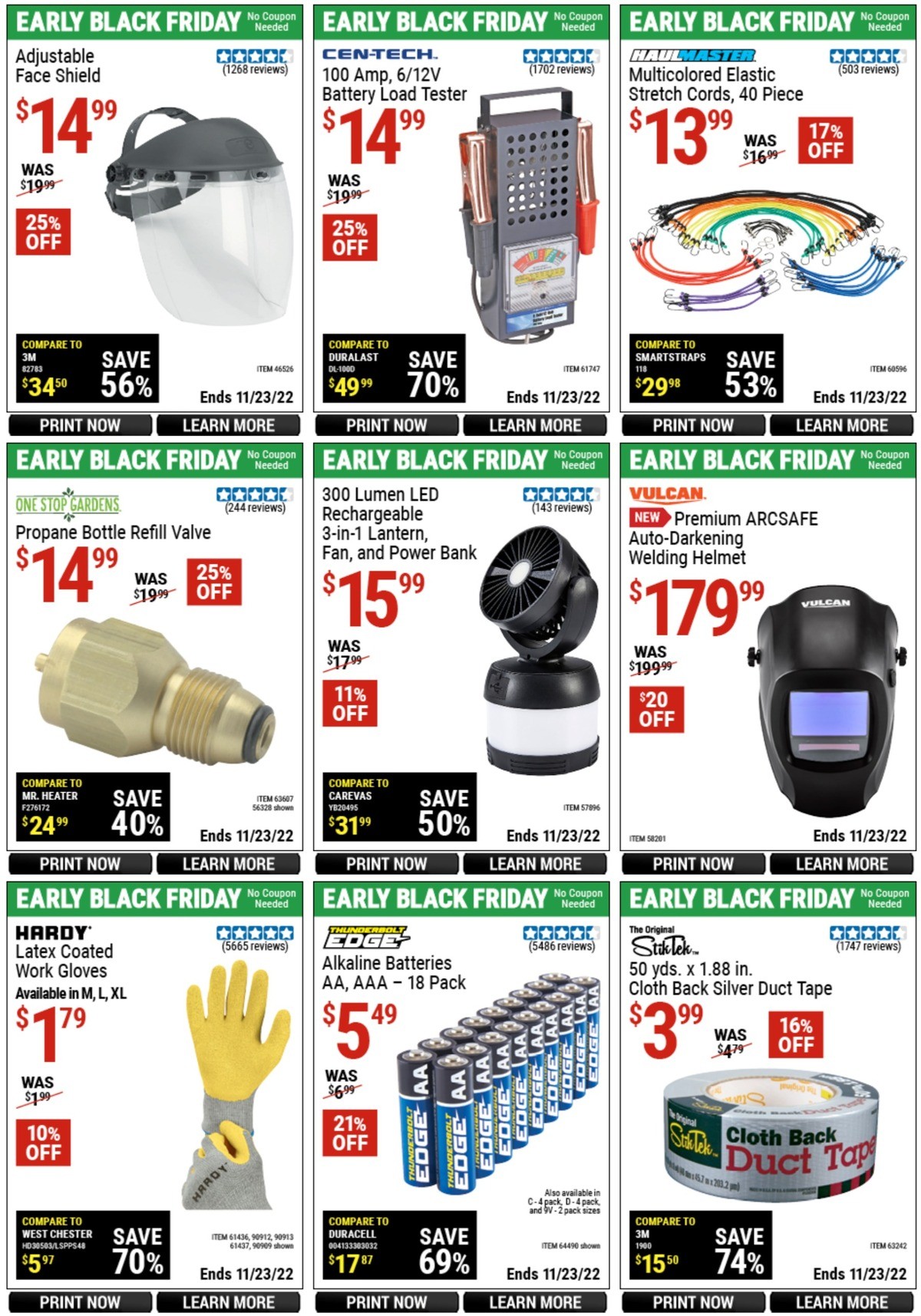 Harbor Freight Tools Weekly Ad from November 11