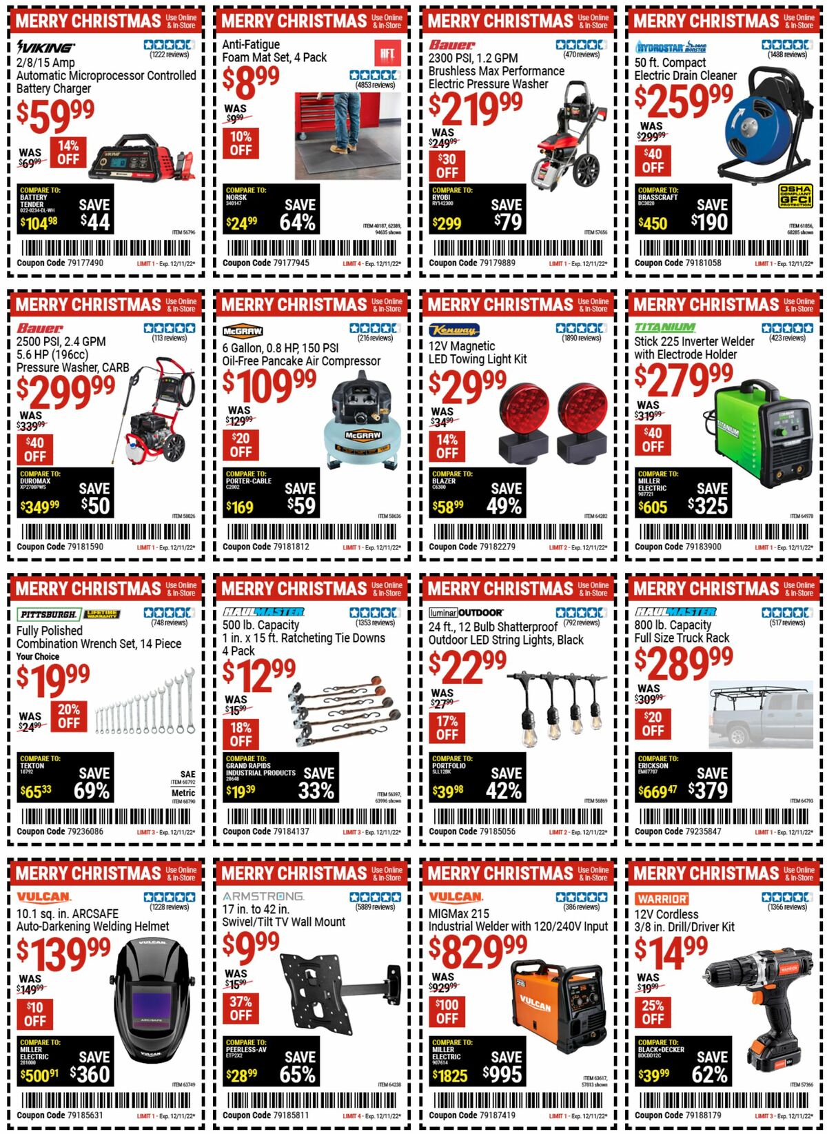 Harbor Freight Tools Weekly Ad from November 29