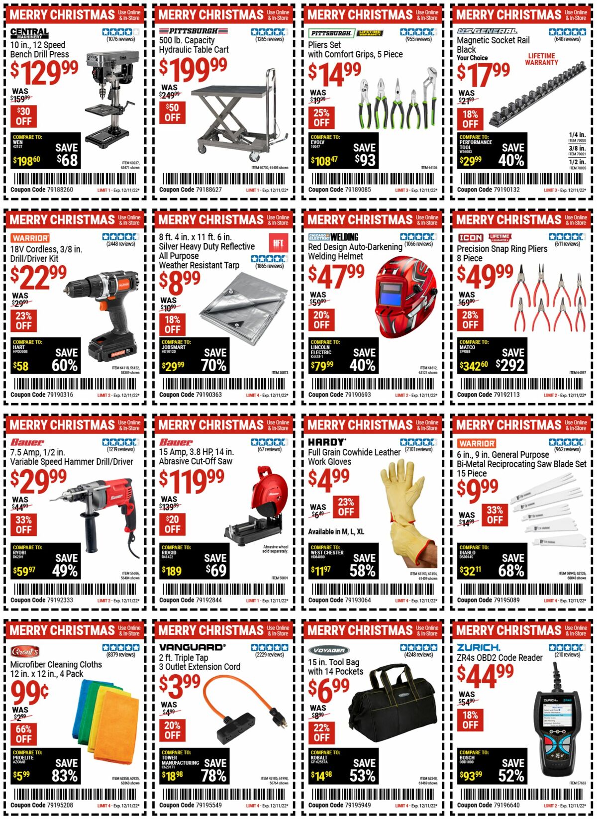 Harbor Freight Tools Weekly Ad from November 29