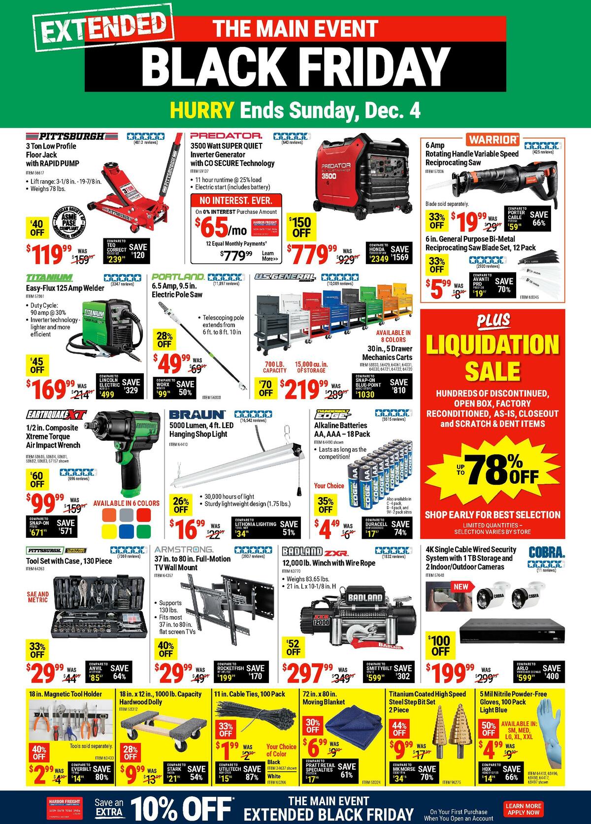 Harbor Freight Tools Weekly Ad from December 2