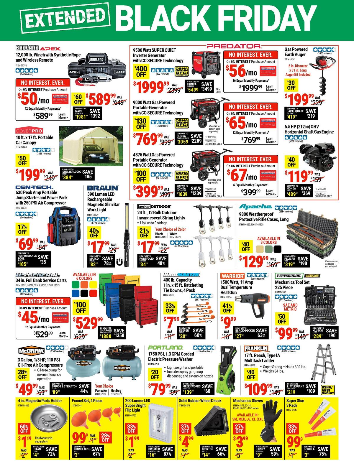 Harbor Freight Tools Weekly Ad from December 2