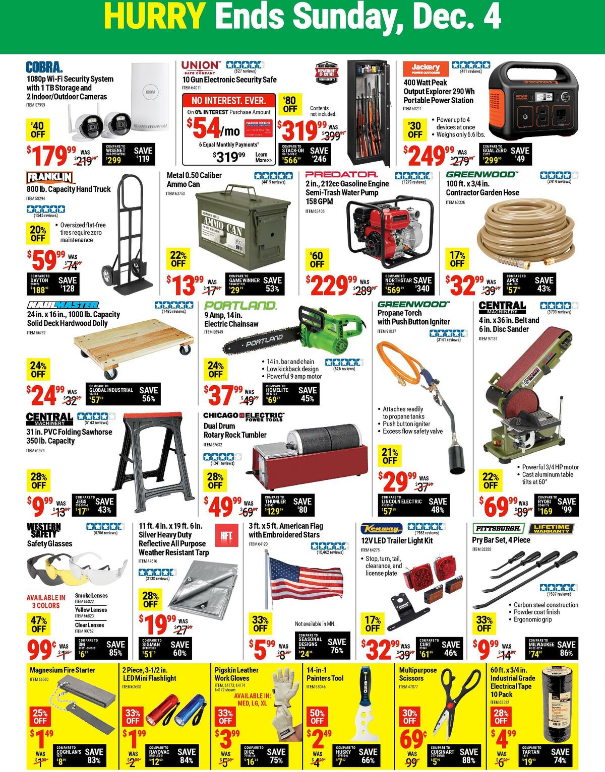 Harbor Freight Tools Weekly Ad from December 2