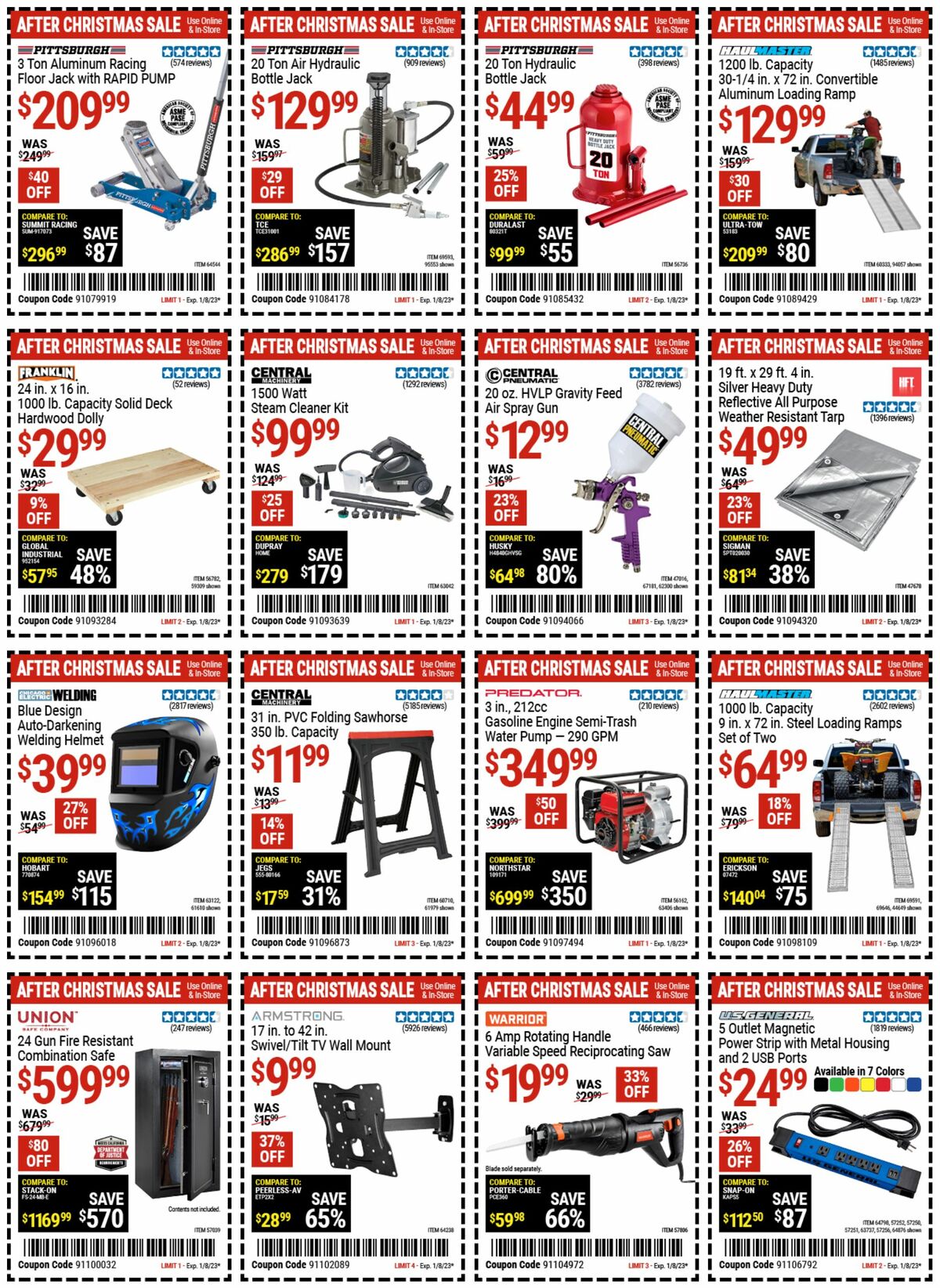 Harbor Freight Tools Weekly Ad from December 27