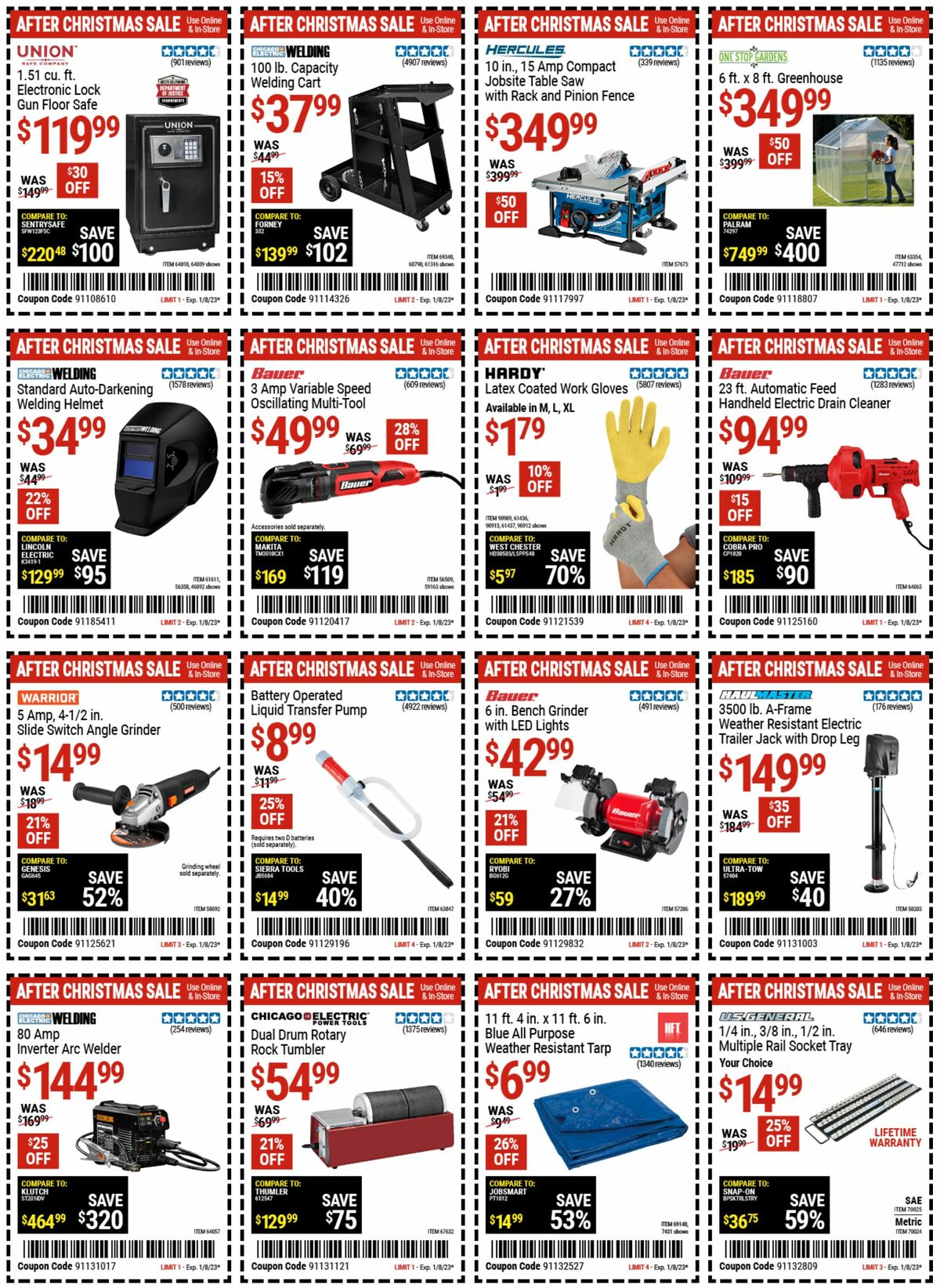 Harbor Freight Tools Weekly Ad from December 27