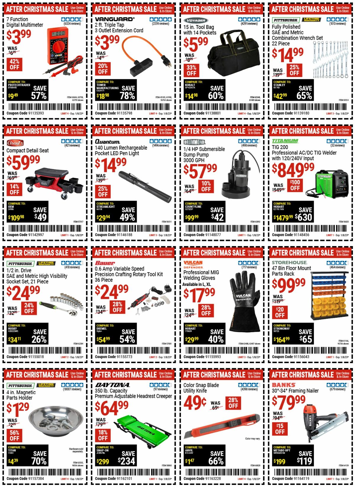 Harbor Freight Tools Weekly Ad from December 27