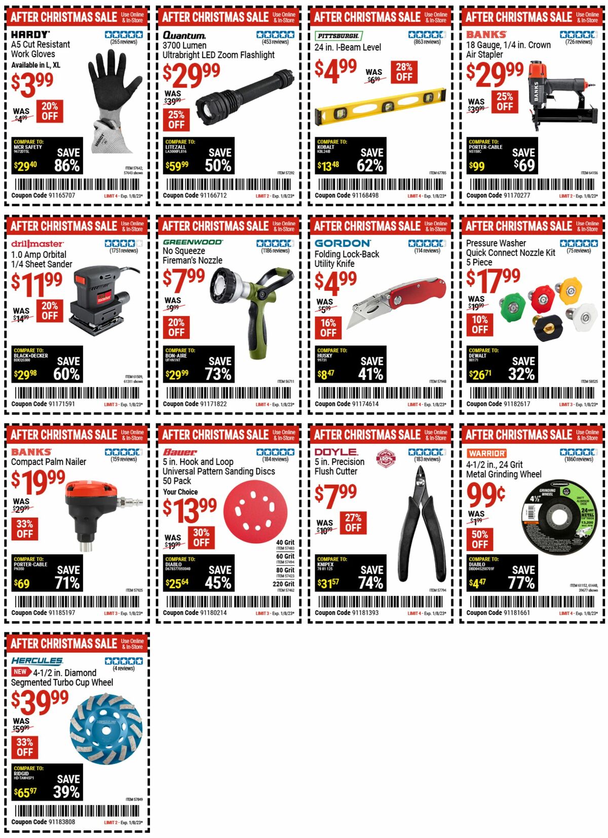 Harbor Freight Tools Weekly Ad from December 27