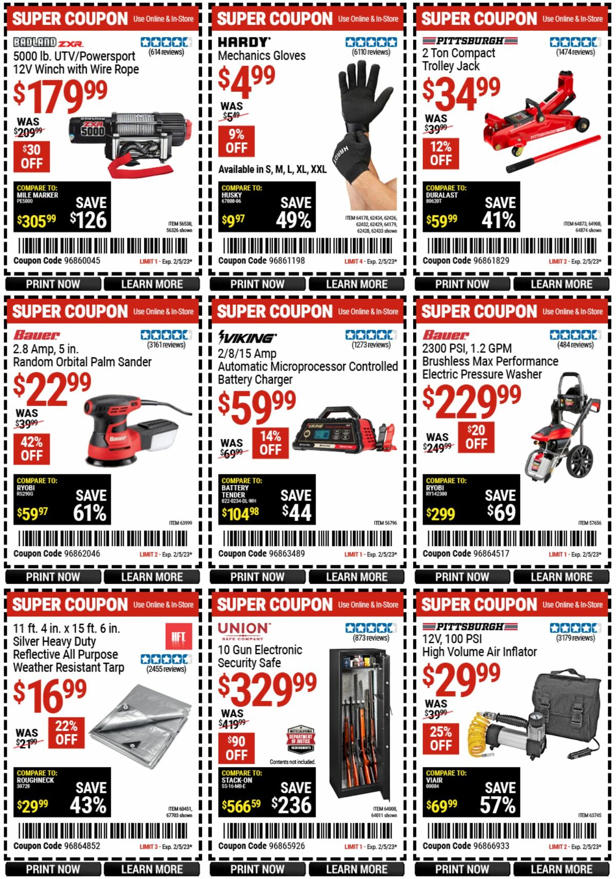 Harbor Freight Tools Weekly Ad from January 23