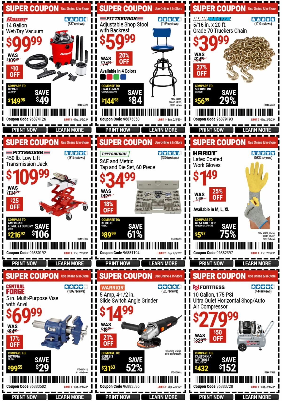 Harbor Freight Tools Weekly Ad from January 23