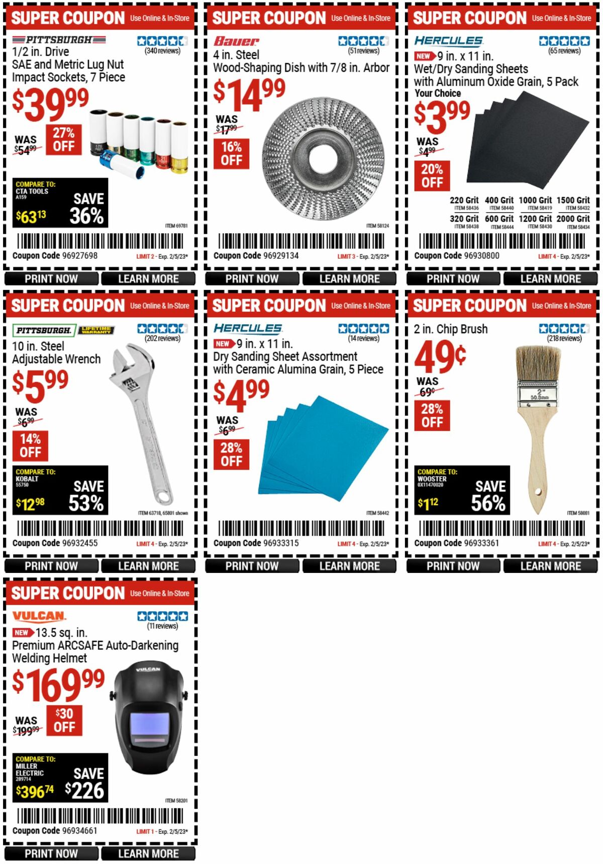 Harbor Freight Tools Weekly Ad from January 23