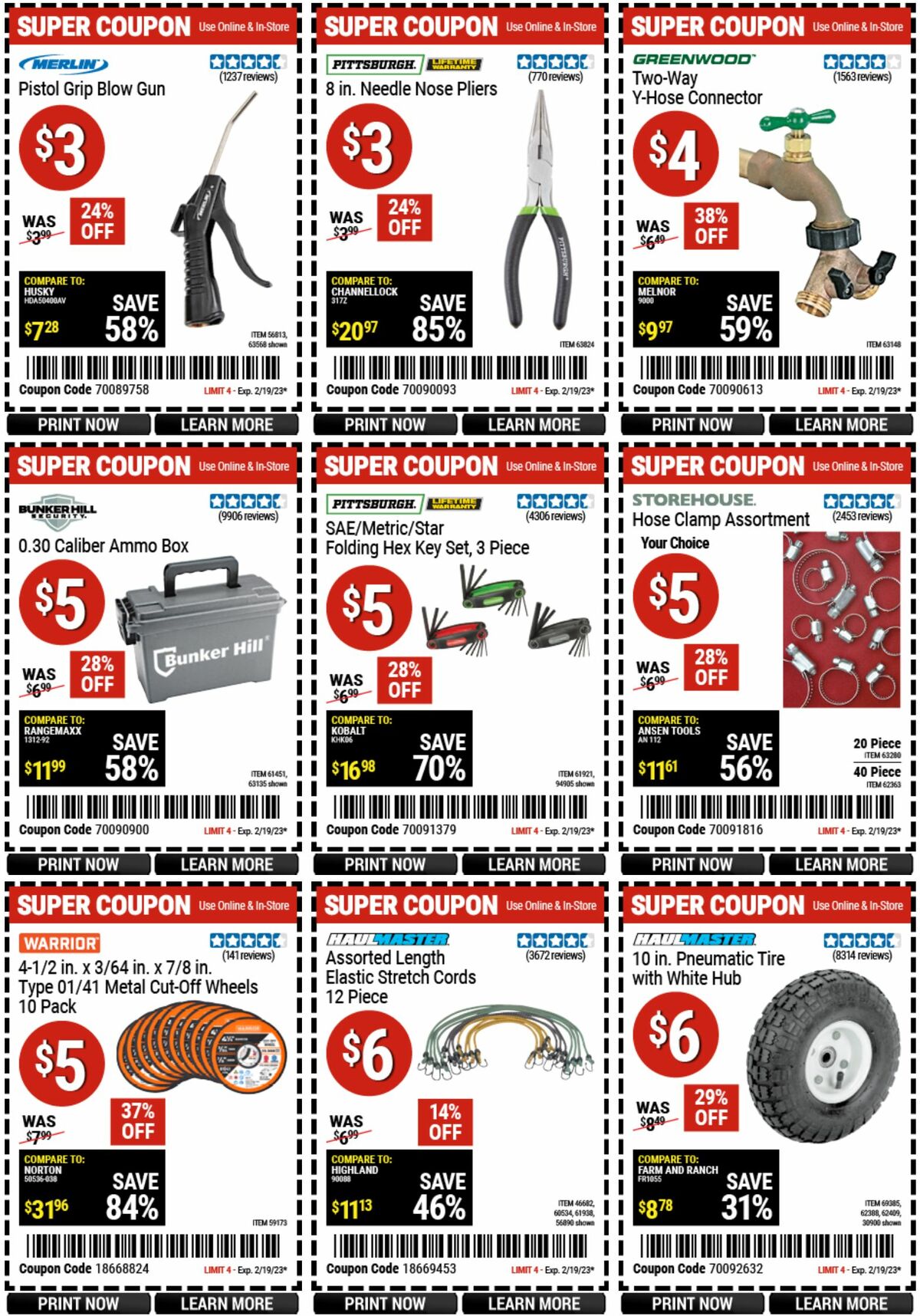 Harbor Freight Tools Weekly Ad from February 6