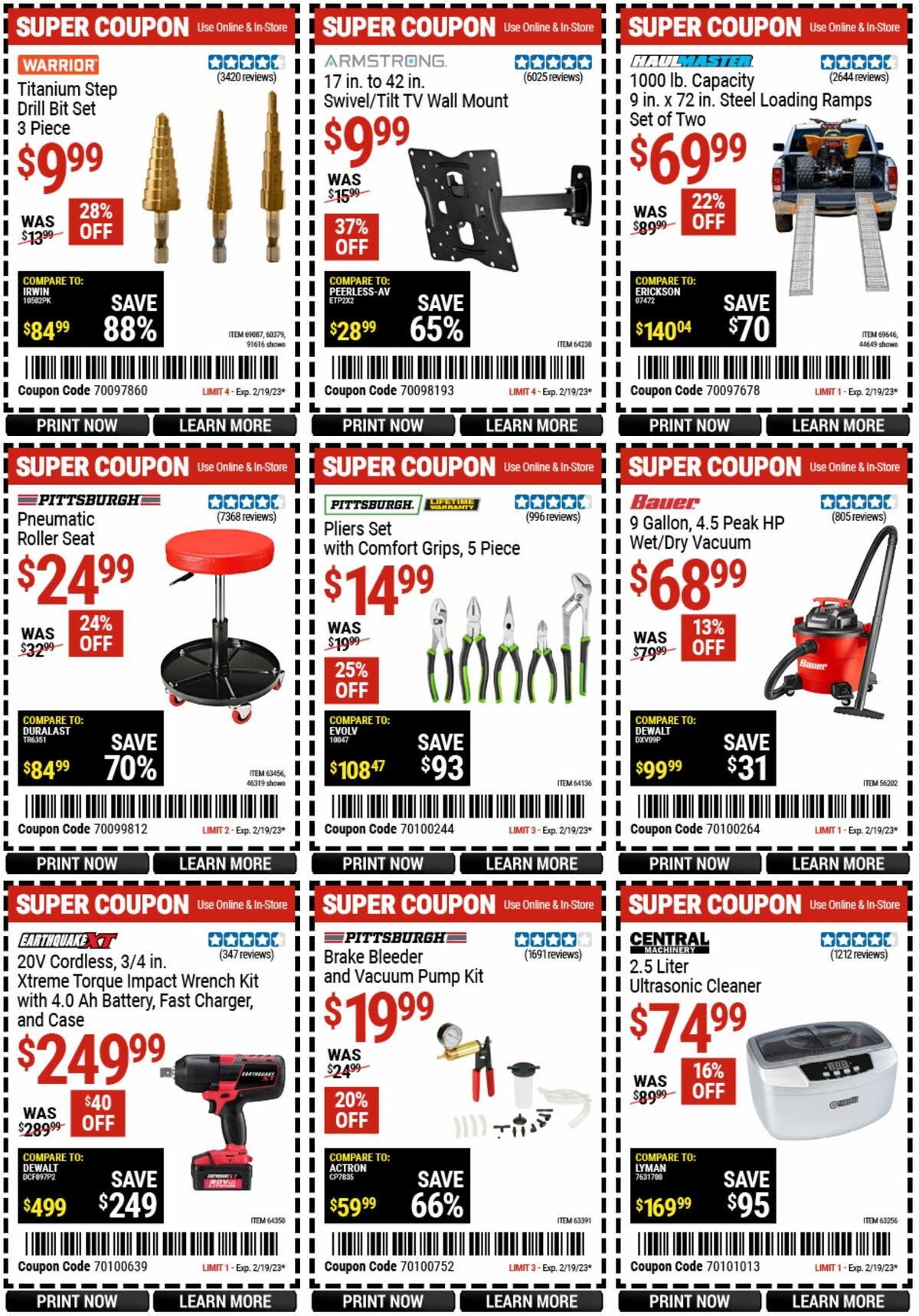Harbor Freight Tools Weekly Ad from February 6