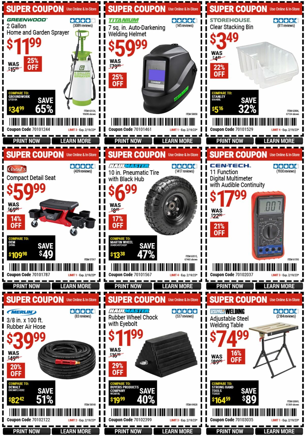 Harbor Freight Tools Weekly Ad from February 6